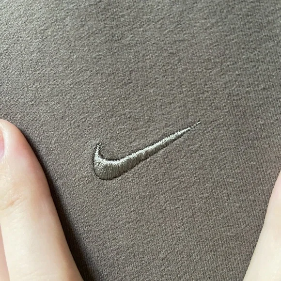 Nike Fold Over Cotton Flare Yoga Pants - Picture 3 of 4